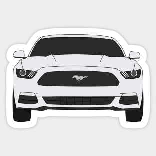 Mustang Front End Oxford White Sticker